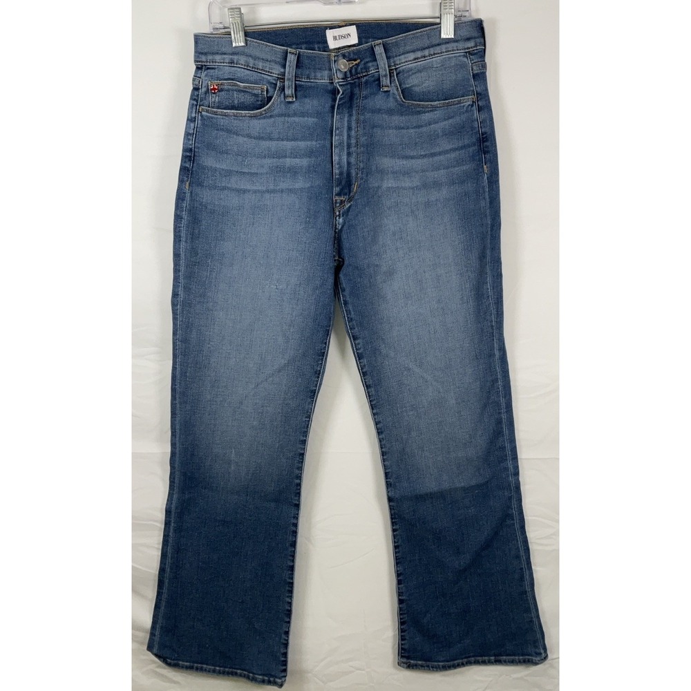 NWT Women's Hudson Jeans Blair High‎ Rise Bootcut Crop Blue Jeans Size 30 X 27